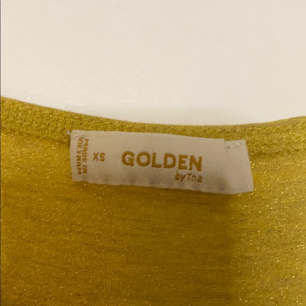 Gold Shimmer Day Dress View 2
